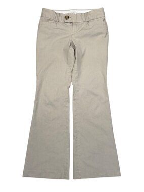 Y2K Banana Republic Martin Fit Trouser No. 323 Women’s Size 4 Beige Khaki Stretc